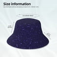 thumbnail image 5 of Balery Glittering Purple Starfield Sun Hats for Men Women Bucket Hat UPF 50+ Buckey Hat Boonie Hat Foldable UV Protection Hiking Beach Fishing Summer, 5 of 9