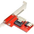 thumbnail image 1 of Yazoeia Slimline SAS SFF-8654 PCI-Express 4.0 to Mini SAS SFF-8087 PCBA Female Adapter with Bracket CJC912-24254, 1 of 9