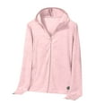 thumbnail image 3 of Yteetum Women's Sun Protection Shirts Summer High Elasticity Anti Ultraviolet Breathable UPF 50+ Thin Hooded Jackets Lightweight Coat Air Conditioning Shirts Hooded Sunscreen Protector, 3 of 4