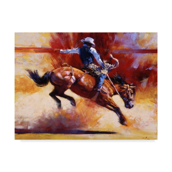 Trademark Fine Art 'Yeehaw' Canvas Art by Julie T. Chapman