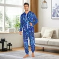 thumbnail image 6 of 1-Pack Onesie Jumpsuits For Men&Women Winter One Piece Zipper Pajamas Playsuit Shinning Blue, 6 of 6