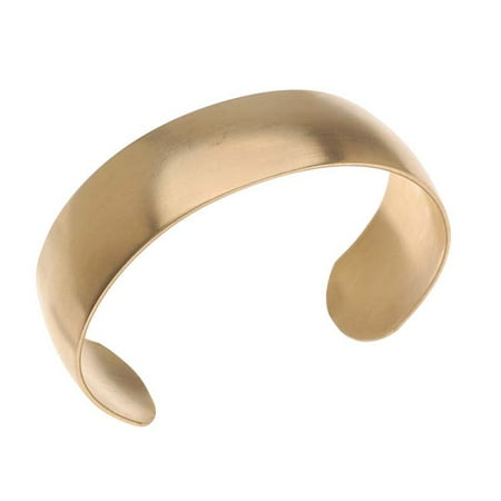 - Solid Brass Domed Cuff Bracelet Base 19mm Wide (1 Piece)