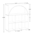 thumbnail image 5 of RiverRidge Kids Curve Appeal 35in Arched Bookcase with Cubby Storage Bookshelves - White, 5 of 5