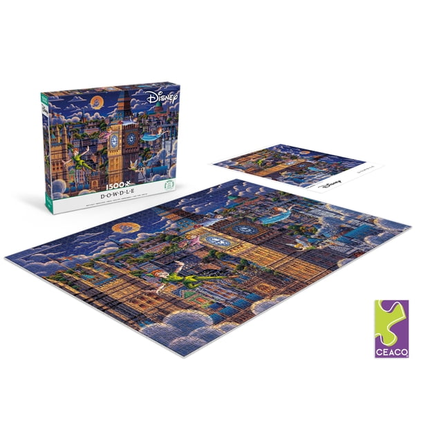 Ceaco Peter Pan Learning to Fly 1500-Piece Interlocking Jigsaw