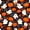 Black Orange White, variant on Homewish Whimsical Halloween Ghost Bed Sheets,Mixed Pumpkin Leaf Print Full Size Sheets,Deep Navy Orange,4pcs,1 Flat Sheet,1 Fitted Sheet and 2 Pillowcases