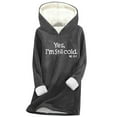 thumbnail image 3 of CFLVAEK Yes I'm Still Cold Sweatshirt Women's Sherpa Lined Sweatshirts and Hoodies Plus Size Warm Winter Long Sleeve Pullover Tops Dark Gray S, 3 of 4