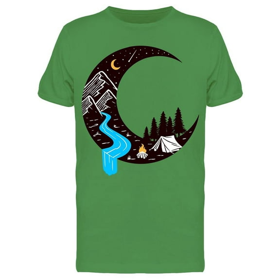 Camping At The Moon Tee Men's -Image by Shutterstock