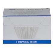 BUNN 8-12 Cup Home Model Coffee Filters, White, Basket style (100 Count)