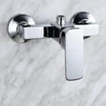 thumbnail image 2 of Robinet de Douche Mural Chromé Moderne avec Mitigeur de Douche pour Eau Froide et Chaude, 2 of 5