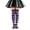 Wide Stripe-Light Purple19, variant on JAJAHO Kids Girls Halloween Socks Striped Thigh High Socks Over The Knee Long Stockings 6-12Y