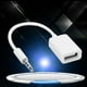 thumbnail image 2 of Cable adaptador convertidor de audio auxiliar con conector macho de 3,5 mm a conector USB hembra, 2 of 8