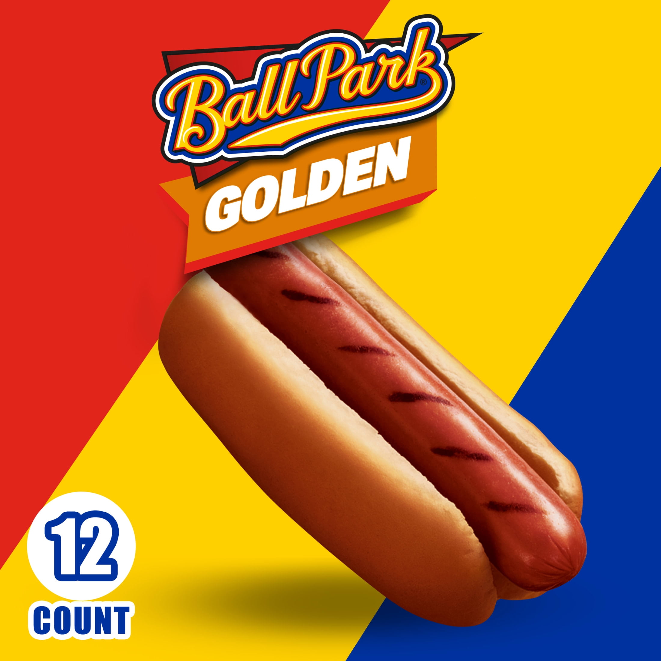 Ball Park Golden Hot Dog Buns, 12 count, Honey Pre-sliced Hot Dog Buns, 20 oz Bag
