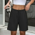 thumbnail image 7 of Women's Running Shorts Quick Dry Athletic Gym Track Workout Shorts Elastic Waist Sports Short Fitness Casual Loose Short Pants Jogging Bottoms Pants with Pockets, 7 of 7