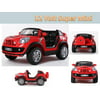 Limited Editiom 2 Seats Convertible Cooper 12v Ride on Car, Toy for Kids with Remote Control, Music, Lights, Leather Seat