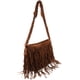 thumbnail image 2 of BRIGHTFUFU 1pc Bolso de hombro de la borla Tota de cuero Tasel Bolsel Bolsos cruzados Bolso de la mujer Bolsa de borla (bronceado claro), 2 of 7