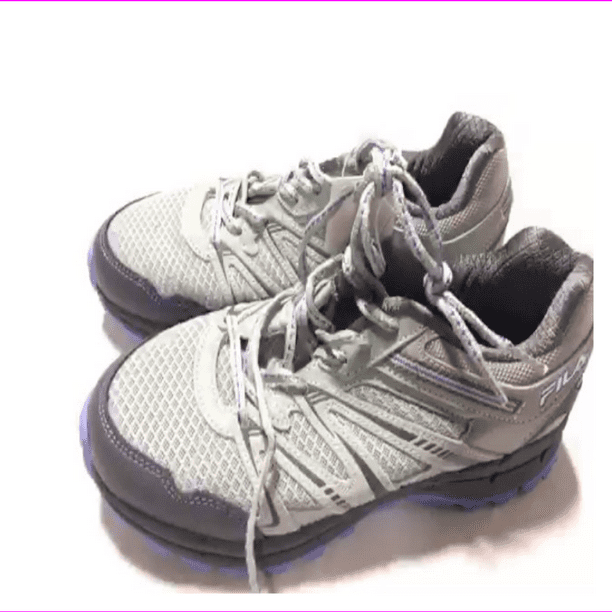 Fila Fila Northampton Women S Trail Running Hiking Shoes 9 5 Grey Light Blue Walmart Com Walmart Com