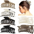 thumbnail image 1 of 4.8 pinzas de pelo extra grandes para cabello largo y grueso, pinzas de plátano grandes de sujeción fuerte para mujeres y niñas, pinzas de mandíbula resistentes y antideslizantes para cabello fin, 1 of 5