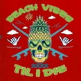 thumbnail image 6 of Wild Bobby Beach Vibes Till Die Women Slim Fit Junior Tee, 6 of 6