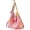 Pink, variant on Vintage Crossbody Bag with Contrasting Floral Pattern, Handmade Crochet Purse, Boho Shoulder Bag with Granny Square Strap