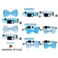 thumbnail image 3 of Mumup 2 Pcs Red Cat Collar for Boy Girl Cats Breakaway Cat Collars with Bell Cute Christmas Kitten Bow Tie Collar Adjustable Small Puppy Safety Collar Solid Color Plaid Pet Collar, 3 of 7