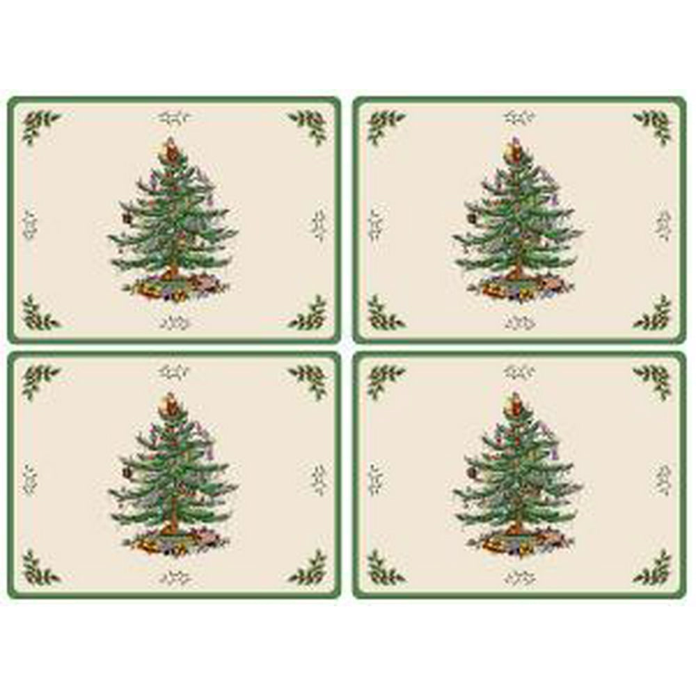 Pimpernel Christmas Tree Placemats, Set of 4, 15.7 X 11.7" Walmart