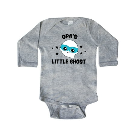 

Inktastic Cute Opa s Little Ghost with Stars Gift Baby Boy or Baby Girl Long Sleeve Bodysuit