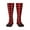 1 Black, variant on Buffalo Plaid Red Black print thigh-high socks, crafted for both men and women with a stretchy, high-opaque design perfect for daily wear