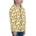 thumbnail image 5 of Kdxio Yellow Pears Pattern Kids Boys Girls Zip Up Hoodie 3D Printed Hooded Sweatshirt Hoody Coat with Pocket 7-12 Y-Medium, 5 of 6