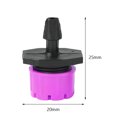 thumbnail image 4 of Gotero De Agua Cabezal de goteo de manguera de riego con gotero de agua ajustable de 100 piezas (rojo rosa), 4 of 4