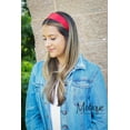 thumbnail image 3 of Motique Accessories Red 2 inch Wide Satin Hard Headband with No Teeth, 3 of 5