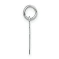 thumbnail image 3 of 14K White Gold Small Satin Number 5 Charm Pendant, 3 of 4