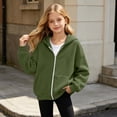 thumbnail image 2 of Shadoumai Oversized Hoodie For Girls 2026 Fall Winter Trendy Long Sleeve Zip Up Hooded Sweatshirt Cute Preppy Teens Clothes, 2 of 5