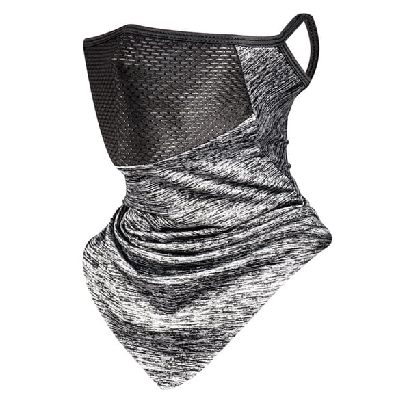 Ice Silk Fishing Mask Windproof Scarves Mesh Hanging Ears Outdoor Sports Casual Unisex Hiking Riding Face Scarf Mask - Multiple Wearing Ways