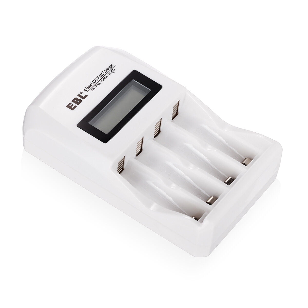 EBL Rechargeable AAA Batteries 800mAh (112 Pack) with Smart LCD Individual AA/AAA Rechargeable Battery Charger