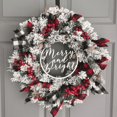 thumbnail image 3 of Guirnalda navideña para decoración de pared, corona navideña de nieve de 35cm, guirnalda para puerta y ventana, adornos con letras Merry Christmas, 3 of 5