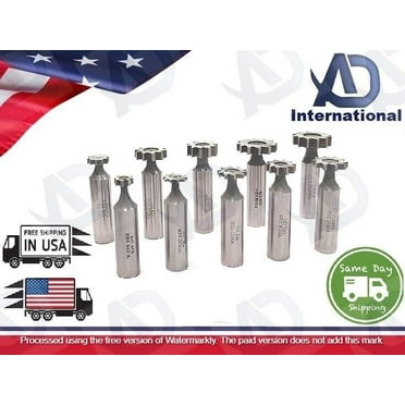 10 Pieces HSS Woodruff Key Cutters Set Made Of M2 Grade HSS-USA FULFILLED