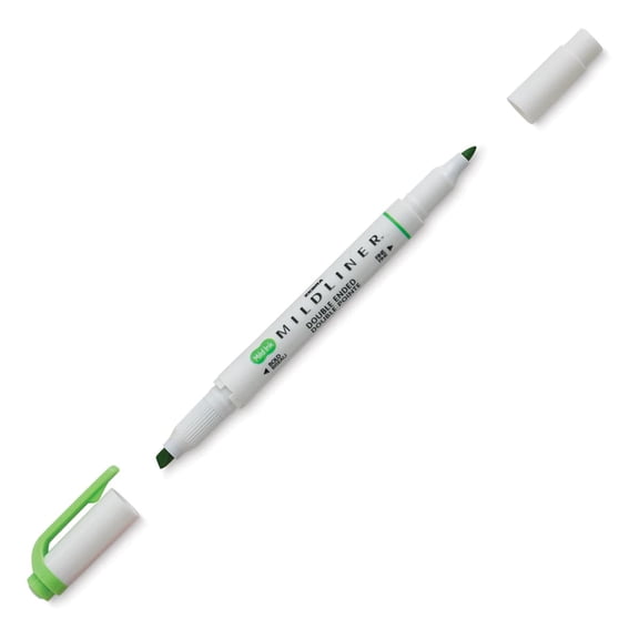 Zebra Mildliner Double Ended Creative Marker - Green