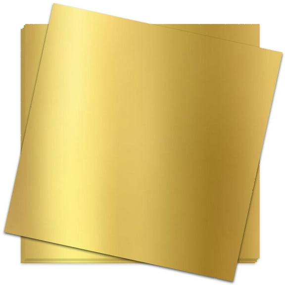 Crafasso Metallic Mirror cardstock, Gold, 12in12in, 300g, 15sheets