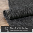 thumbnail image 5 of Well Woven 3' x 10' Anthracite Geometric Outdoor Rug, 5 of 8