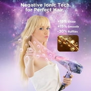PARWIN PRO BEAUTY Titanium Hair Dryer Straightener Cone Curling Iron Combo | 1875W Power | Starry Color Upgraded model | Perfect Gift Styling Set