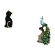 thumbnail image 5 of Figura de escritorio,Estatua de gato,linda estantería,escritorio,decoración del hogar,Figura de escritorio,Estante de estatua de pavo real para escritorio,decoración del hogar,Figura, 5 of 8