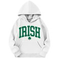 thumbnail image 3 of WOYY St. Patrick's Day Girls Hoodie Letter Print Casual Hooded Sweatshirt, Sizes 3-4T, 3 of 3