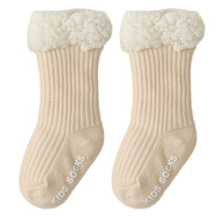 

Baby Socks Winter Thicken Warm Floor Socks for Girls Boys Cotton Anti Slip Solid