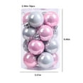 thumbnail image 3 of Chmadoxn Christmas Balls 2.36-inch Plastic Christmas Tree Ornaments Home Party Bright Exquisite Hanging Balls Decorations, 3 of 5