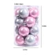 thumbnail image 3 of Adornos navideños de plástico irrompible de 91 cm | Paquete de 16 bolas colgantes perladas en rojo, azul y rosa | Decoración navideña para interiores y exteriores, ideal para el hogar y fiestas, 3 of 7
