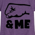thumbnail image 3 of Instant Message - Daddy And Me Fist Bump - Toddler & Youth Girls Short Sleeve Graphic T-Shirt, 3 of 6