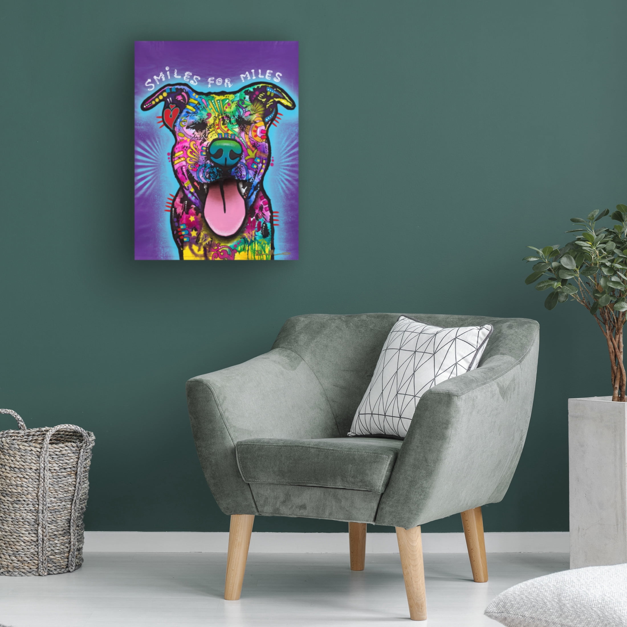 Canvas Wall Art - Dean Russo 'Smiles for Miles' Wall Art for Living Room, Bedroom, or Office Décor by Trademark Fine Art - 24 x 32 Inches