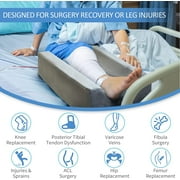 KingPavonini Leg Elevation Pillows 4-Height Adjustable Memory Foam for Surgery, Injuries, Rest, Grey