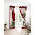 thumbnail image 3 of Christmas Cardinal Blackout Curtains for Bedroom/Living Room, Thermal Insulated Kitchen Curtains, Winter Red Bird Vintage Xmas Berry Leaf Grommet Darkening Window Treatment Drapes 42"x84"x2, 3 of 8