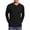 Black, variant on GENTS BLISS Henley Men Shirts Lightweight Long Sleeve Shirts for Men Crew Neck Casual Men T-shirts Striped Knit Shirts